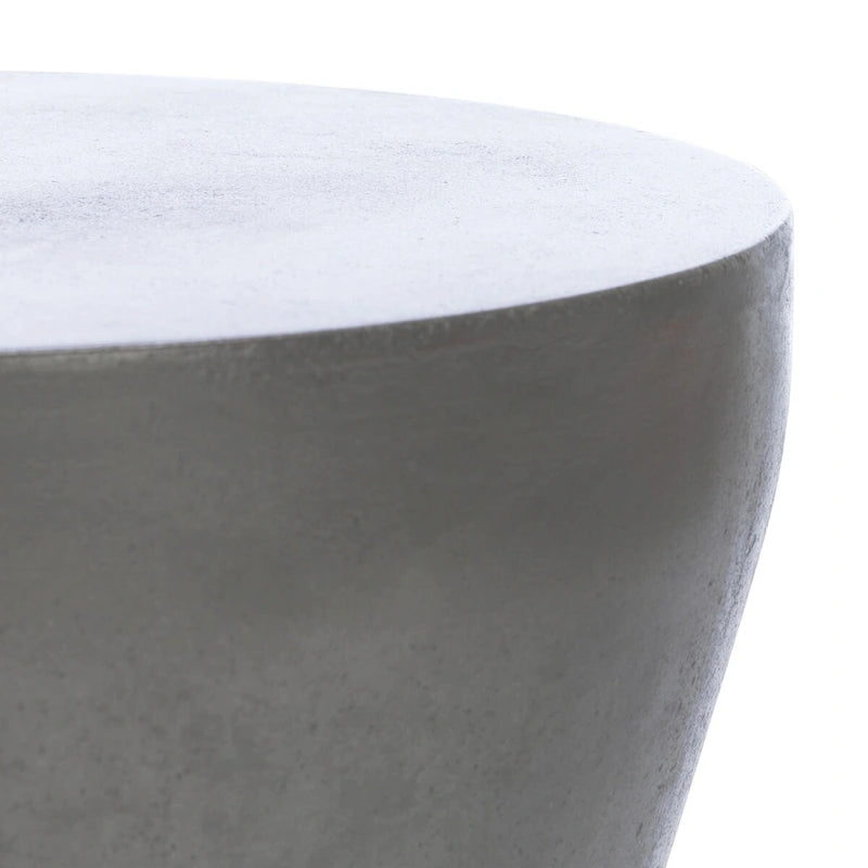 Concrete Indoor/Outdoor Accent Table — 12.2 x 12.2 x 17.3 — 12" W x 12" D x 17" H