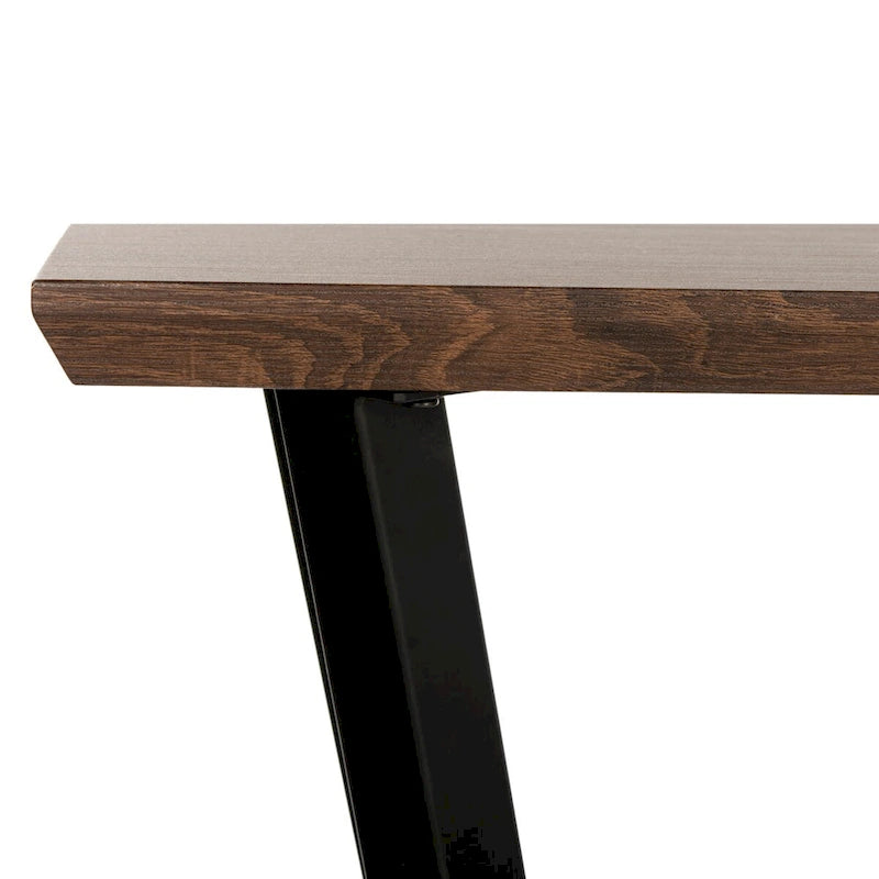 Brown/Black Entryway Table — 39.4 x 13.7 x 31.4 Inches — W 39 x D 14 x H 31 Inches