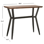 Brown/Black Entryway Table — 39.4 x 13.7 x 31.4 Inches — W 39 x D 14 x H 31 Inches