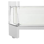 SAFAVIEH Couture Begoa Clear Glass Coffee Table - 58 W x 26 L x 16 H - 58Wx26Dx16H