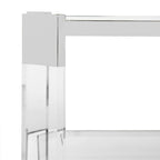 SAFAVIEH Couture Begoa Clear Glass Coffee Table - 58 W x 26 L x 16 H - 58Wx26Dx16H