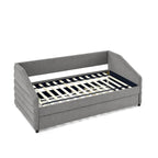 Twin Size Daybed with Two Drawers Upholstered Tufted Sofa Bed