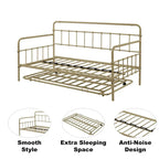 Metal Frame Daybed with trundle