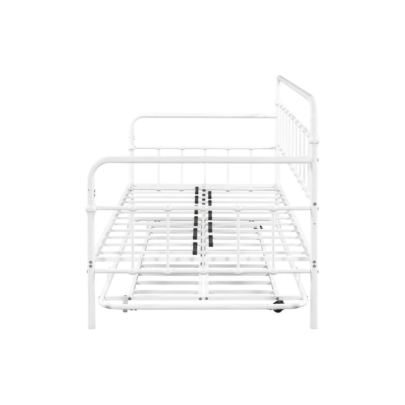 Metal Frame Daybed with trundle