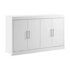 Nebula 75W Queen Cabinet Bed with Mattress for Guest Room by Bestar