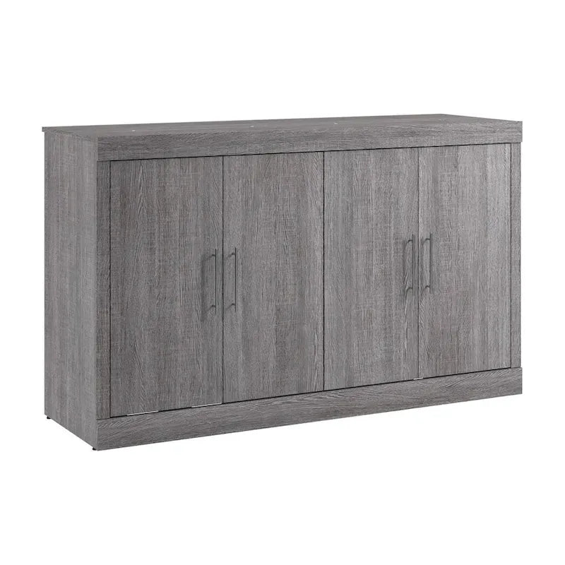 Nebula 75W Queen Cabinet Bed with Mattress for Guest Room by Bestar