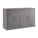 Nebula 75W Queen Cabinet Bed with Mattress for Guest Room by Bestar