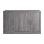 Nebula 75W Queen Cabinet Bed with Mattress for Guest Room by Bestar