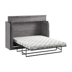 Nebula 75W Queen Cabinet Bed with Mattress for Guest Room by Bestar