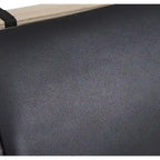Full Size Upholstered Faux Leather Platform Bed with LED Light Bed Frame with Slatted