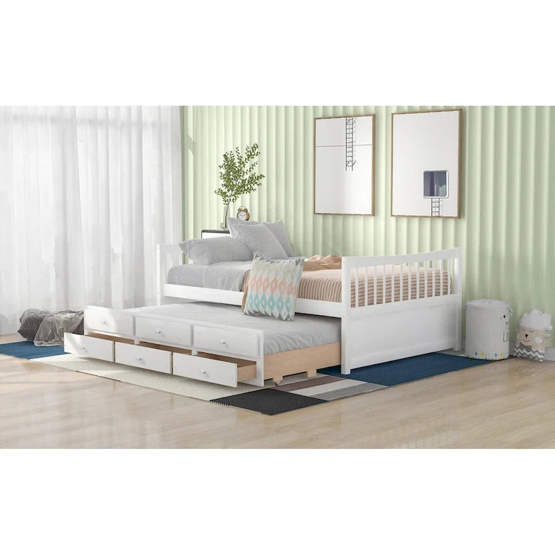 Daybed with Trundle and Drawers