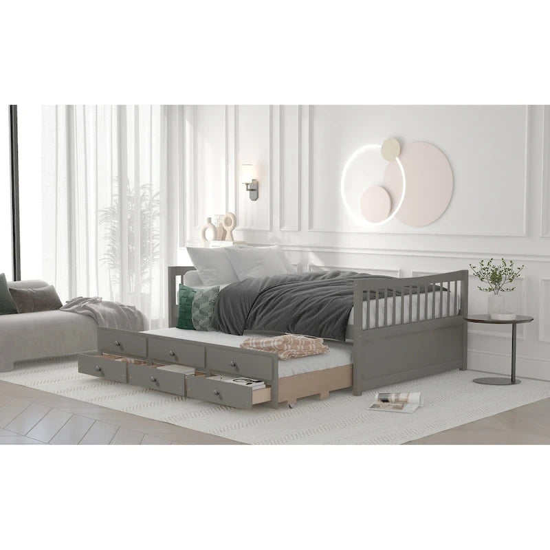 Daybed with Trundle and Drawers