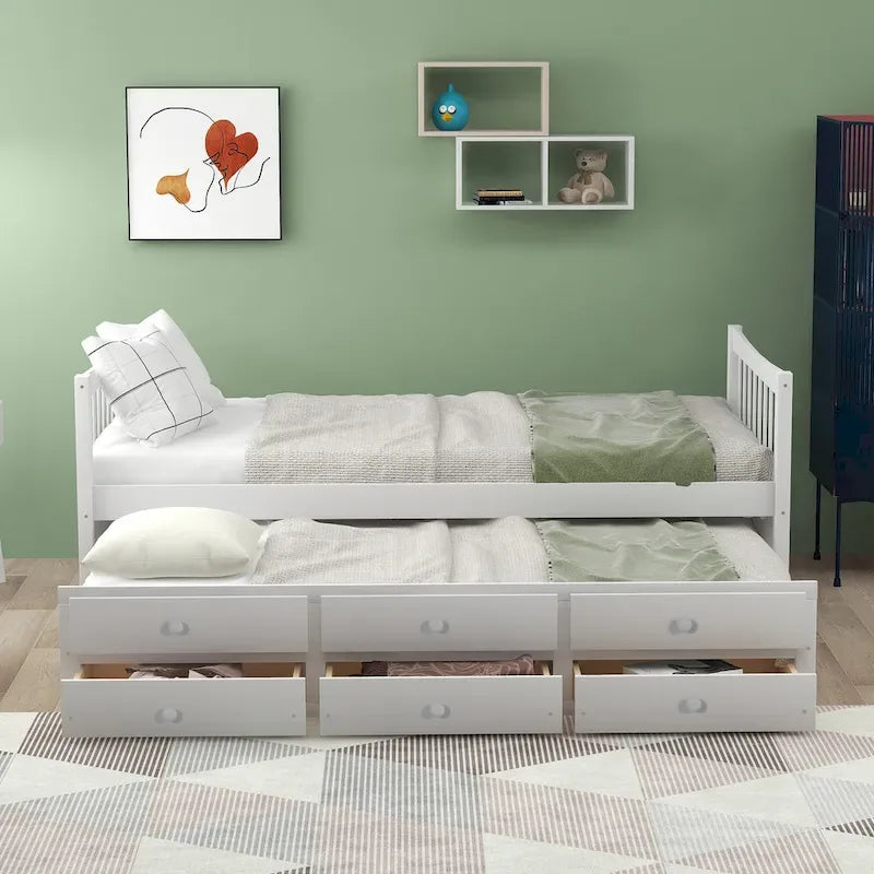 Daybed with Trundle and Drawers