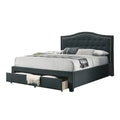 Fully Upholstered Eastern King Bed with 1 Underbed Drawer