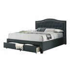 Fully Upholstered Eastern King Bed with 1 Underbed Drawer