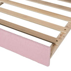 Full Size Upholstered Daybed with Storage Armrests and Trundle
