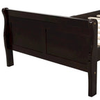 Oaks Aura Wood Platform Bed Twin Bed Frame Mattress Foundation Sleigh Bed with Headboard/Footboard/Wood Slat Support