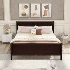 Oaks Aura Wood Platform Bed Twin Bed Frame Mattress Foundation Sleigh Bed with Headboard/Footboard/Wood Slat Support