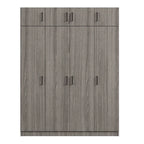 Wardrobe with Multiple Storage Space and Top Cabinet by Harper&Bright Designs