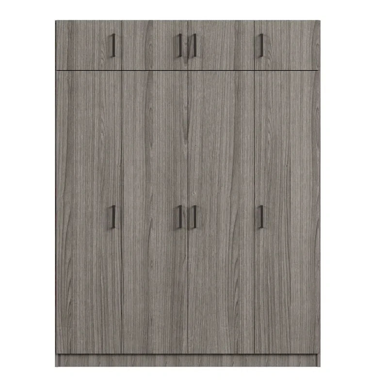 Wardrobe with Multiple Storage Space and Top Cabinet by Harper&Bright Designs