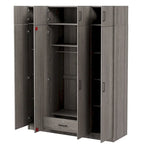 Wardrobe with Multiple Storage Space and Top Cabinet by Harper&Bright Designs