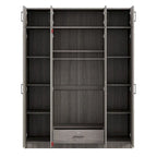 Wardrobe with Multiple Storage Space and Top Cabinet by Harper&Bright Designs