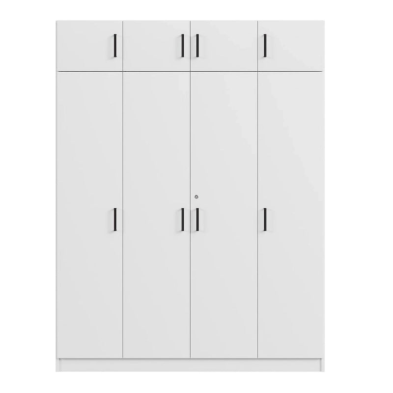 Wardrobe with Multiple Storage Space and Top Cabinet by Harper&Bright Designs