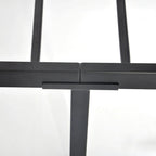 Mieres Industrial Metal Platform Bed Frame with Headboard & Footboard