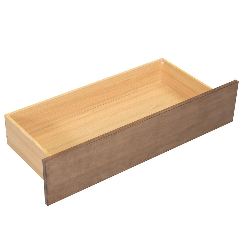 Full Size Wood Daybed with USB Ports and Drawers