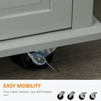 2024 NEW Modern Rolling Kitchen Island Cart with Spice Rack