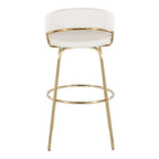 Silver Orchid Tatyana 30 Fixed-Height Bar Stool with Metal Legs (Set of 2)