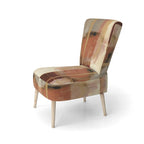 Designart Chocolate Brown Elementary III Upholstered Abstract Accent Chair and Modern & Contemporary Arm Chair