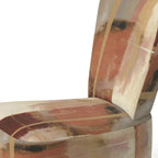 Designart Chocolate Brown Elementary III Upholstered Abstract Accent Chair and Modern & Contemporary Arm Chair