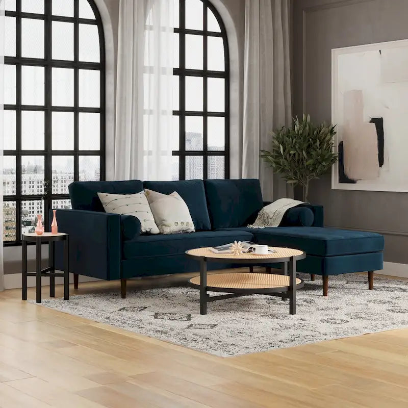 Bloomfield Performance Velvet Reversible Sectional