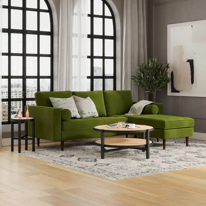Bloomfield Performance Velvet Reversible Sectional
