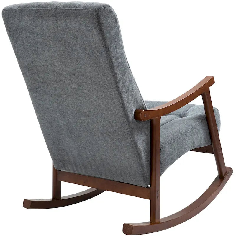 AVAWING Upholstered Rocking Chair ModernHighBackArmchair Set of 2