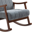 AVAWING Upholstered Rocking Chair ModernHighBackArmchair Set of 2
