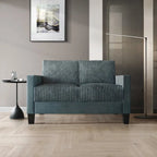 CraftPorch Corduroy Mid-Century Modern Velvet Upholstered Loveseat