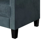 CraftPorch Corduroy Mid-Century Modern Velvet Upholstered Loveseat