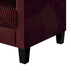 CraftPorch Corduroy Mid-Century Modern Velvet Upholstered Loveseat