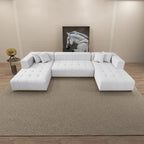 Bliss 3-Piece Velvet U-Shaped Corner Sectional Sofa