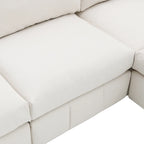 93Modern Sectional Sofa with Vertical Stripes