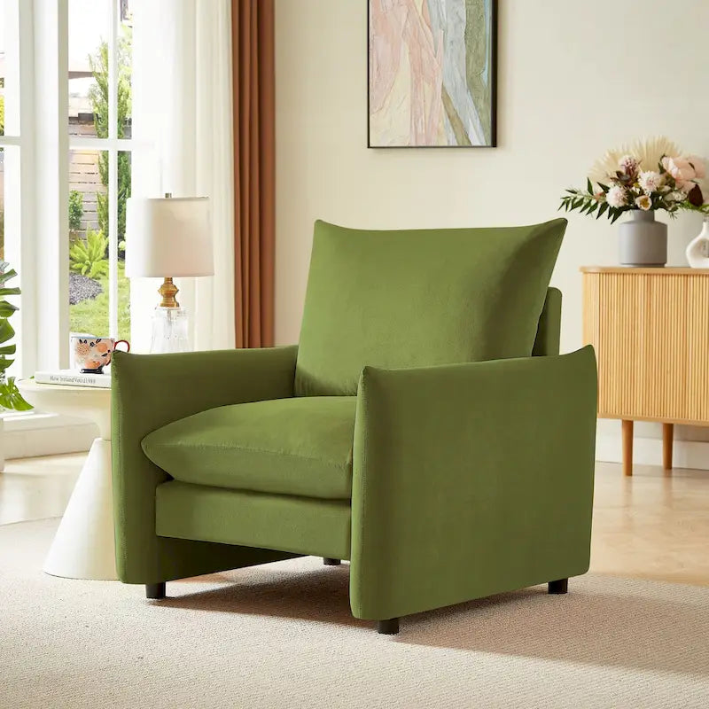Lilian 33in W Modern Armchair Accent Chair Sofa Lounge Chair