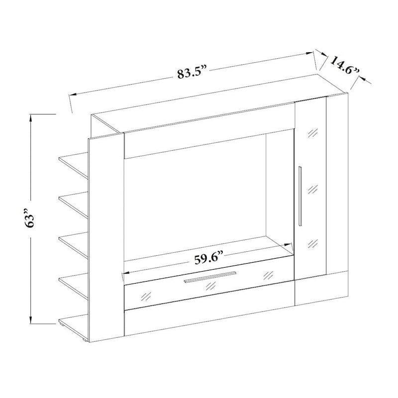 Malaga TV Wall Unit