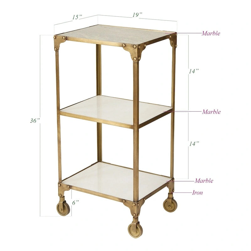 Hip vintage Ayden Bronze Side Table
