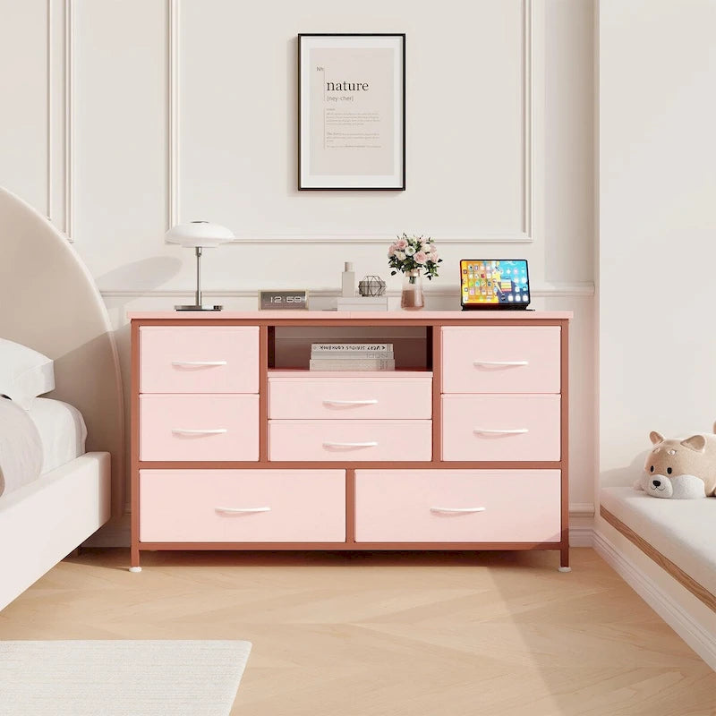 Dresser TV Stand with Power Outlet & Led for 55 TV - 55 inches