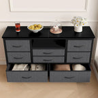 Dresser TV Stand with Power Outlet & Led for 55 TV - 55 inches