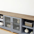 Modern Farmhouse TV Media Stand,Large Home Entertainment Console