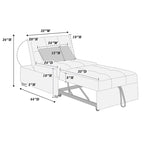 Poundex Convertible Sofa
