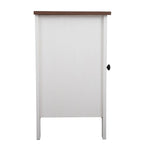Set of 2 Industrial Nightstand Bedside End Table with Door